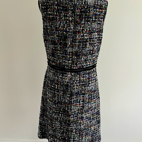 NWOT Boutique Moschino Multicolor Tweed Sleeveless Dress - Picture 3 of 4